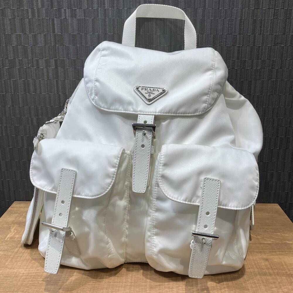 PRADA Re Backpack White
